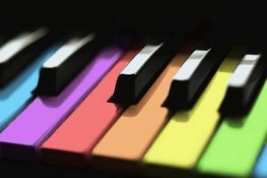 Multicolor piano