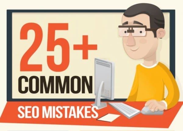 25+ Common SEO Mistakes - Infographic