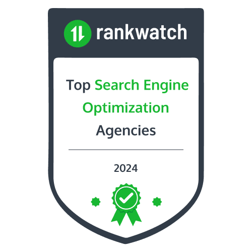 Level343 - Rankwatch badge for Top Search Engine Optimization Agencies, 2024