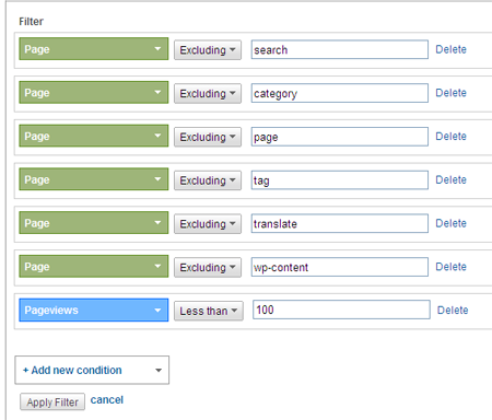 Advanced Filters - Google Analytics