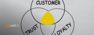 Venn diagram: customer, trust, loyalty