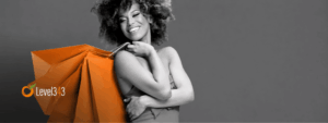 happy woman holding shopping bags