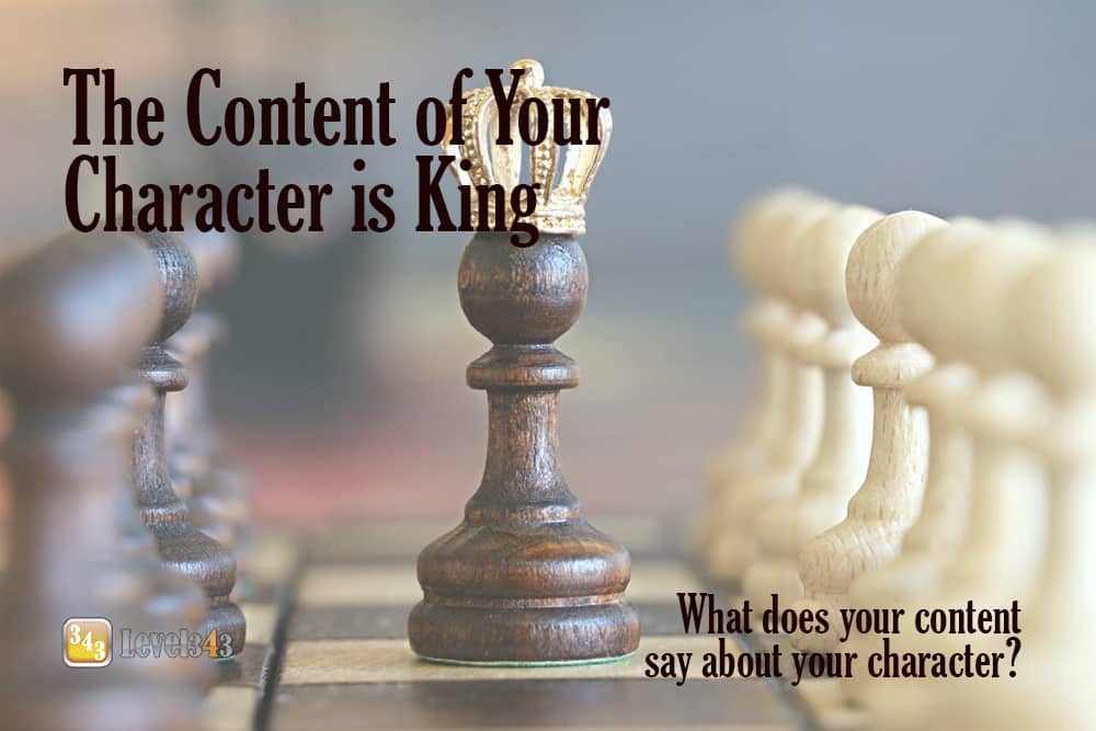 Content Development: What does your content say about your character?