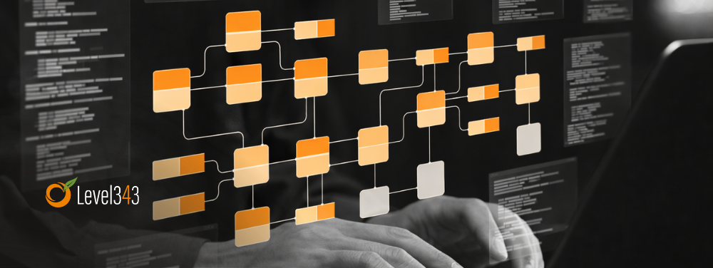 data scientist setting up information nodes