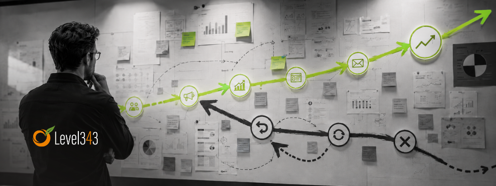 marketer looking at how his strategic actions can reinforce the entire strategy