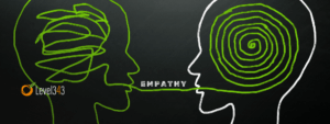 one silhouette talks to another and the second hears with empathy