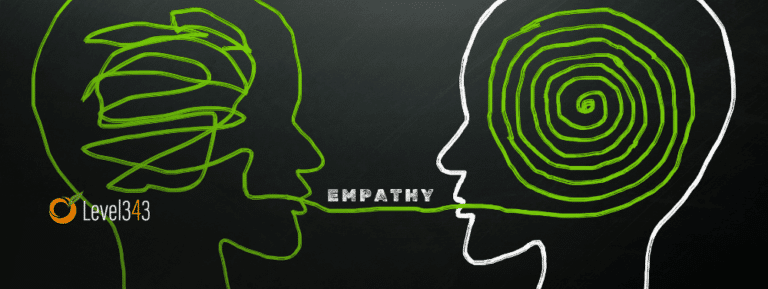 one silhouette talks to another and the second hears with empathy
