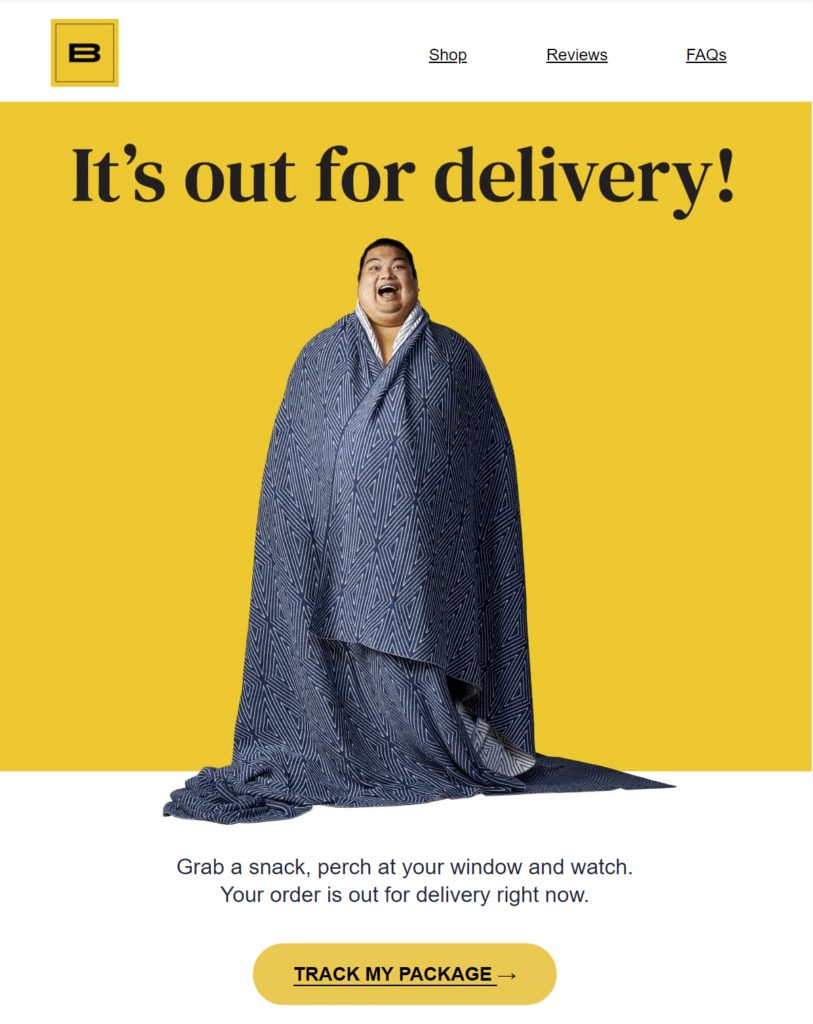 (Email) Your order is out for delivery