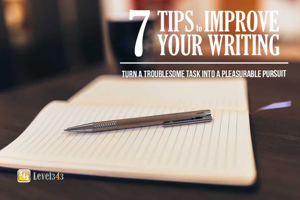 paper and pen to improve your writing skills