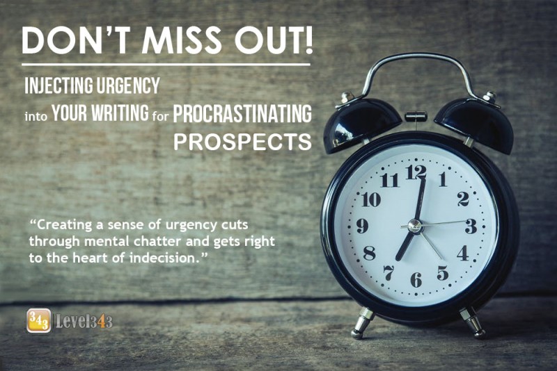 Injecting Urgency into your Writing