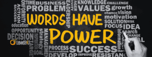 keywords and phrases around "words have power" in the center