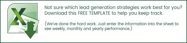 Lead generation strategy: Content upgrade, template download