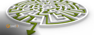 3d render of a maze