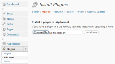 Wordpress Plugins, Download and Install