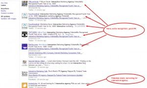 Google SERP results