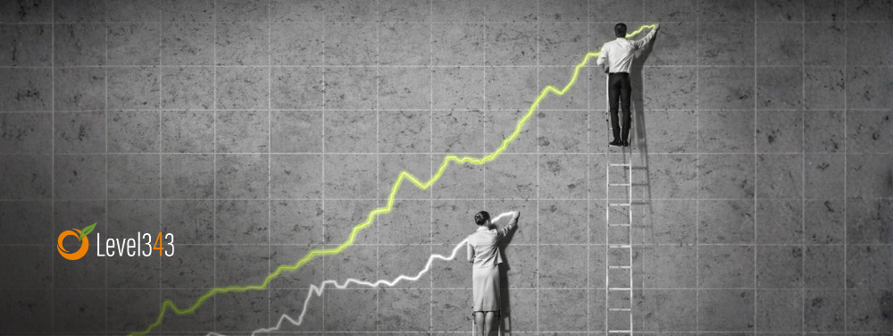 two people creating a performance chart