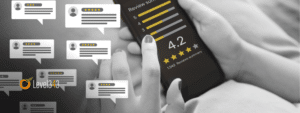 Reviews and testimonials on a mobile phone