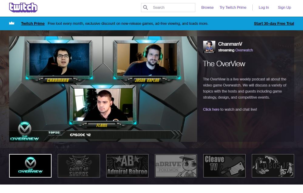 Twitch: Video Game Live Stream Platform